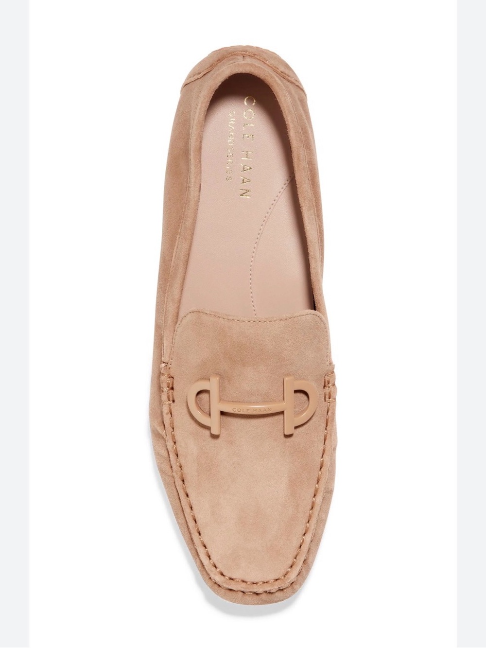 Cole Haan Tully Driver Shoe in Blush Tan Suede 9.5